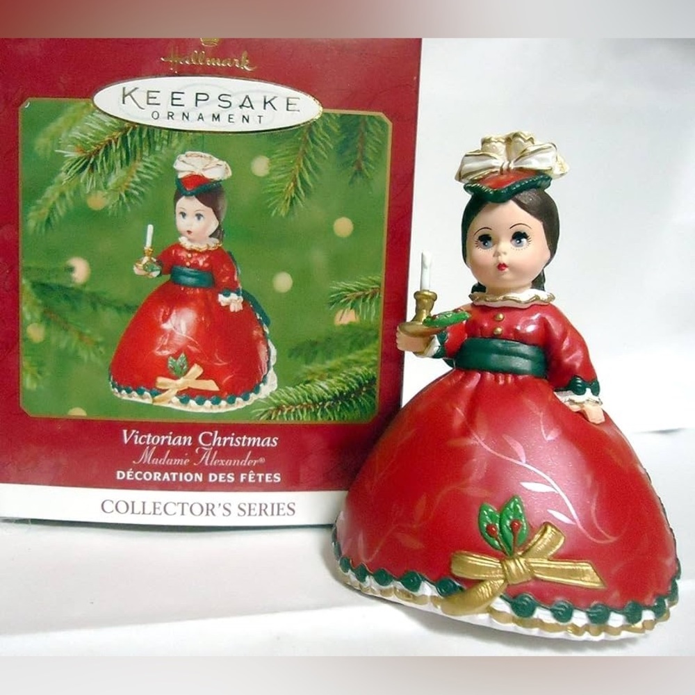 Hallmark Keepsake Ornament Madame Alexander meg Victorian Christmas 2001 Vtg